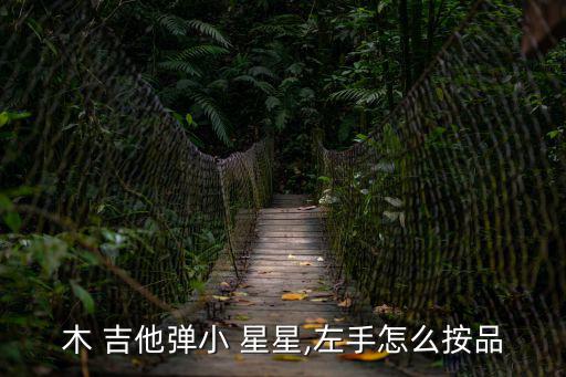 木 吉他彈小 星星,左手怎么按品