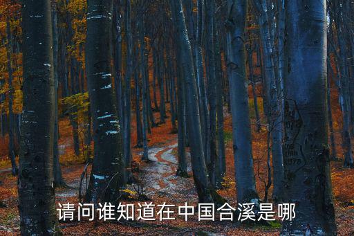 重慶市南川區(qū)合溪鎮(zhèn)草壩村小學(xué)，請(qǐng)問(wèn)誰(shuí)知道在中國(guó)合溪是哪