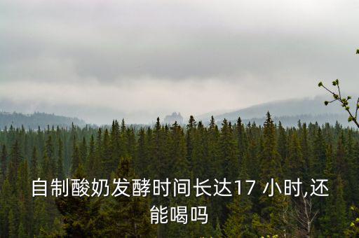 自制酸奶發酵時間長達17 小時,還能喝嗎