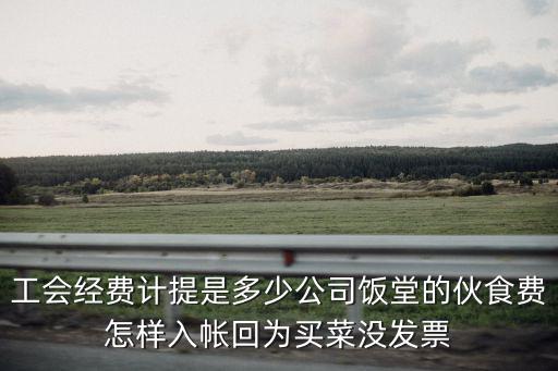 工會經(jīng)費計提是多少公司飯?zhí)玫幕锸迟M怎樣入帳回為買菜沒發(fā)票