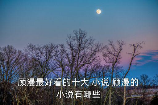 顧漫的小說,《為什么是笙簫默》、《杉杉來吃飯》等暢銷情書