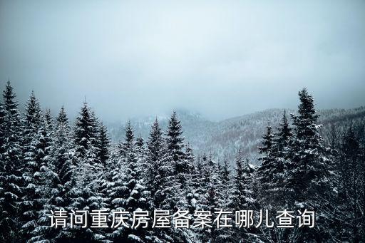 請問重慶房屋備案在哪兒查詢