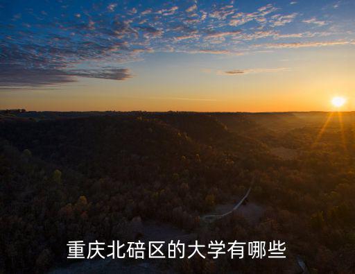 重慶北碚區(qū)的大學(xué)有哪些