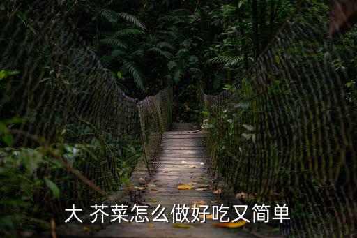大 芥菜怎么做好吃又簡單