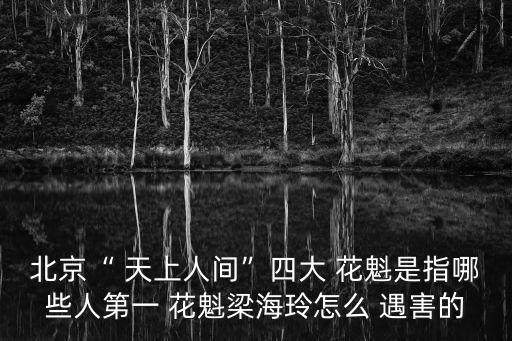天上人間花魁遇害案,其死因仍是謎第二個狐媚女落網