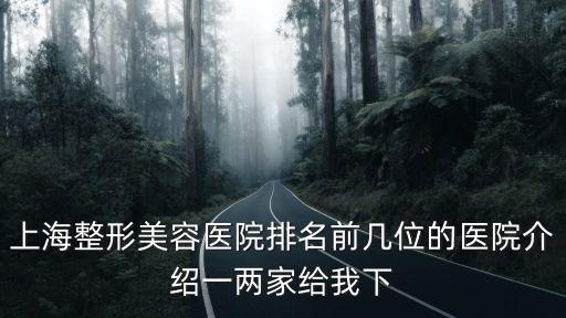 上海權威的整形醫院排名百度百科，上海整容醫院排行榜那位朋友給介紹點經驗啊