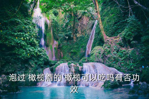 橄欖泡酒的功效和作用,三邊橄欖酒雖好但不要過量飲用