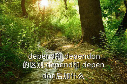  depend和 dependon的區別 depend和 dependon后加什么