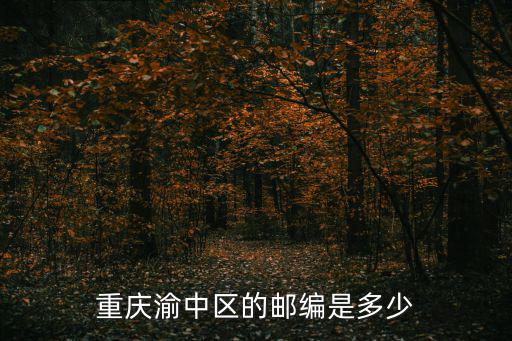 重慶渝中區(qū)的郵編是多少