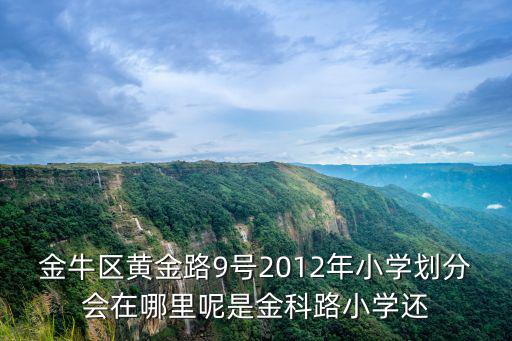 金牛區(qū)黃金路9號(hào)2012年小學(xué)劃分會(huì)在哪里呢是金科路小學(xué)還