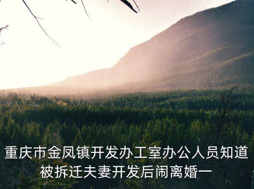 重慶市金鳳鎮(zhèn)開發(fā)辦工室辦公人員知道被拆遷夫妻開發(fā)后鬧離婚一