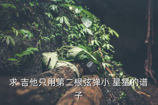 求 吉他只用第二根弦彈小 星星的譜子