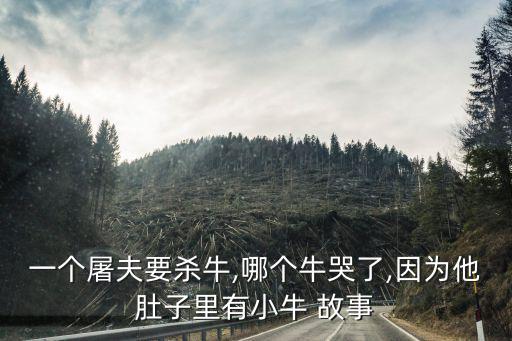 一個屠夫要殺牛,哪個牛哭了,因為他肚子里有小牛 故事