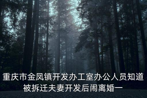 重慶市金鳳鎮開發辦工室辦公人員知道被拆遷夫妻開發后鬧離婚一
