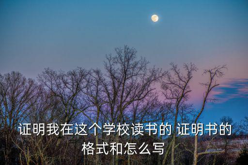 學生在校證明模板,在校學生如何申請辦理在校證明?