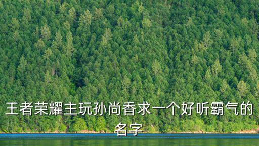 王者榮耀主玩孫尚香求一個(gè)好聽霸氣的名字