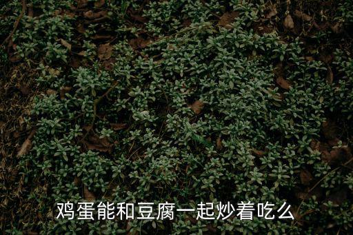 雞蛋能和豆腐一起炒著吃么