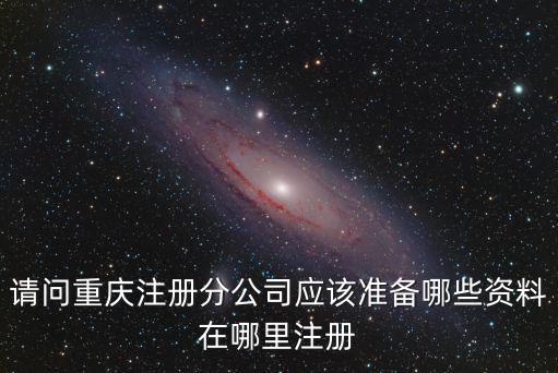 請問重慶注冊分公司應該準備哪些資料在哪里注冊
