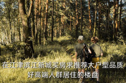 在江津濱江新城買房求推薦大戶型品質好高端人群居住的樓盤