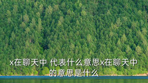 x代表什么意思,羅馬數(shù)字中x代表高興?