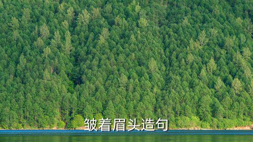 皺著眉頭造句