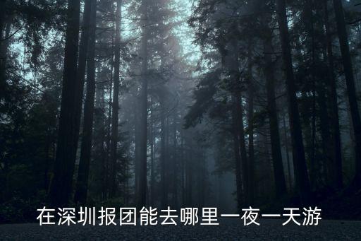 深圳團建一日游，深圳一日游有什么推薦的呀