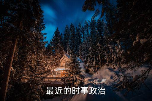 近期時事政治，近來發生的政治事件