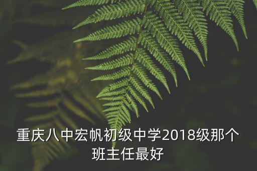 重慶八中宏帆初級中學2018級那個班主任最好