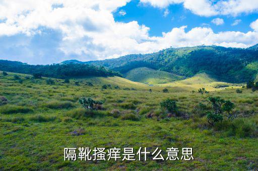 隔靴撓癢，隔著靴子撓癢猜成語