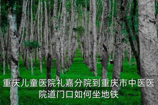 重慶兒童醫院禮嘉分院到重慶市中醫醫院道門口如何坐地鐵
