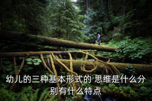幼兒的三種基本形式的 思維是什么分別有什么特點