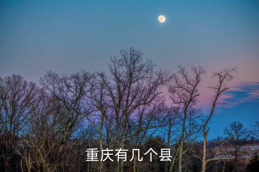 重慶有幾個縣