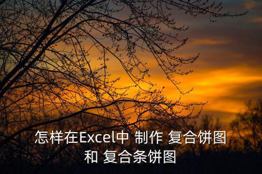 怎樣在Excel中 制作 復合餅圖和 復合條餅圖
