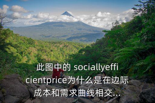 此圖中的 sociallyefficientprice為什么是在邊際成本和需求曲線相交...