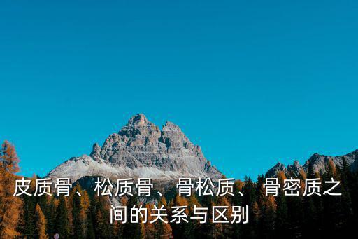 骨密質(zhì),人體骨骼分為兩種組成