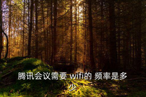 騰訊會(huì)議需要 wifi的 頻率是多少