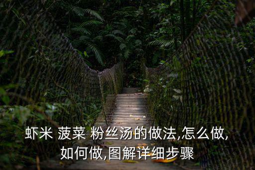 蝦米 菠菜 粉絲湯的做法,怎么做,如何做,圖解詳細步驟