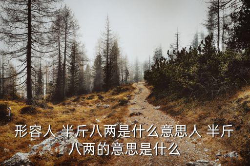 半斤八兩是什么意思,古語半斤八兩發明時候一斤等于十六兩