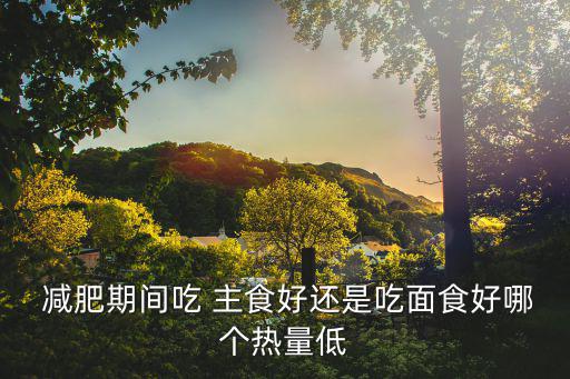  減肥期間吃 主食好還是吃面食好哪個熱量低