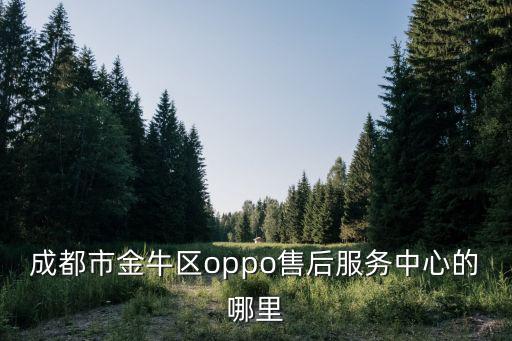 成都市金牛區oppo售后服務中心的哪里