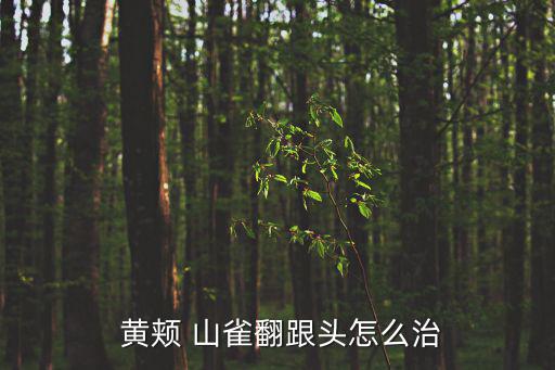  黃頰 山雀翻跟頭怎么治