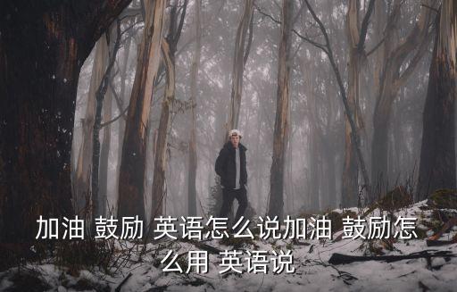 加油 鼓勵 英語怎么說加油 鼓勵怎么用 英語說