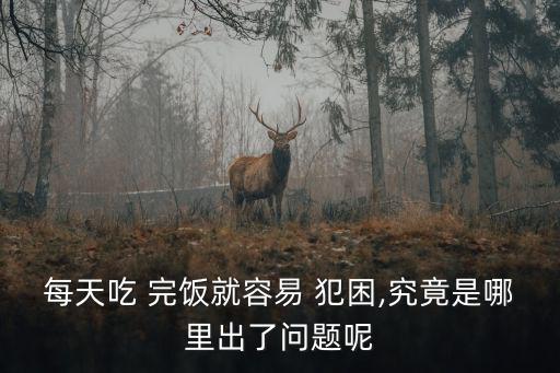 吃完飯就犯困,飯后犯困怎么辦?可以這樣做嗎?