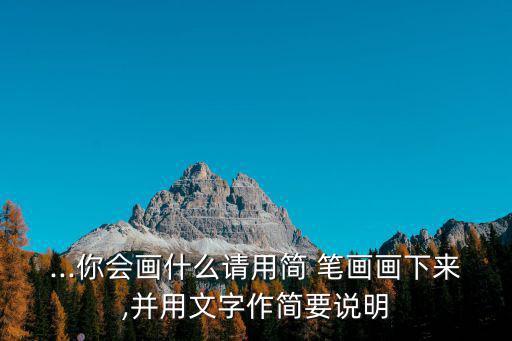 ...你會畫什么請用簡 筆畫畫下來,并用文字作簡要說明