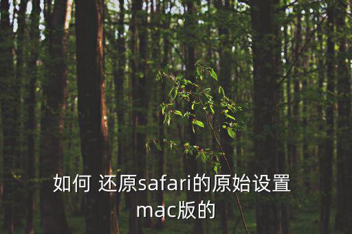 mac還原,macosx恢復(fù)正常運(yùn)作步驟如下