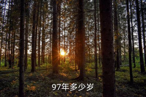 97年的今年多大,親愛的，從1997年起你應該25歲