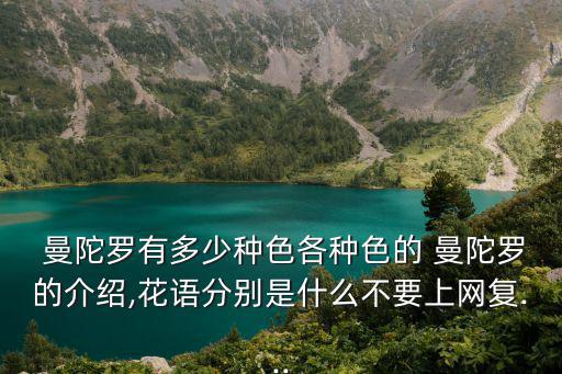 藍色曼陀羅,曼陀羅花語:恐怖和傷心