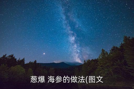 蔥爆 海參的做法(圖文