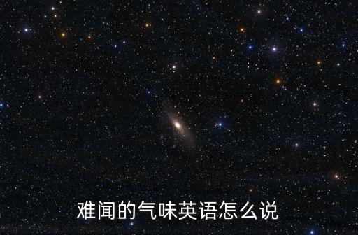 難聞的氣味英語怎么說