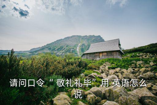 請問口令“ 敬禮禮畢”用 英語怎么說
